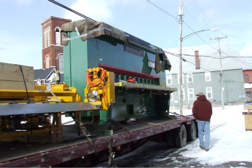 New Press Brake Machine | Commercial Stair Treads | SCS | Stair Components & Systems | a Division of Eberl Iron Works, Inc. | Buffalo, NY, USA