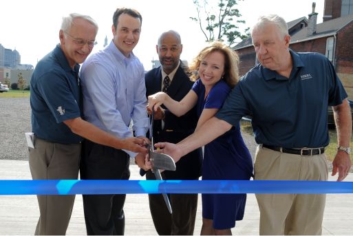 Ribbon Cutting Ceremony For Expansion Project | Commercial Stair Treads | SCS | Stair Components & Systems | a Division of Eberl Iron Works, Inc. | Buffalo, NY, USA