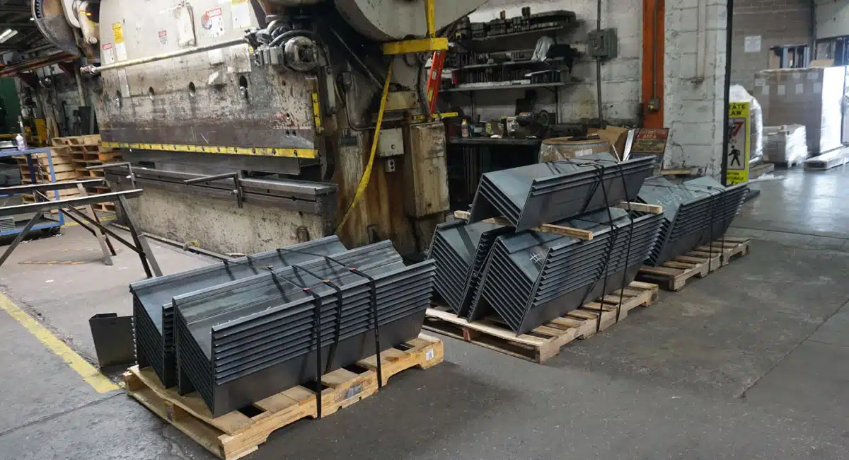 metal pan stairs ready to ship